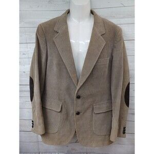 Corduroy Blazer Men Long Di Silver New York Roma Tan Jacket Button 42L